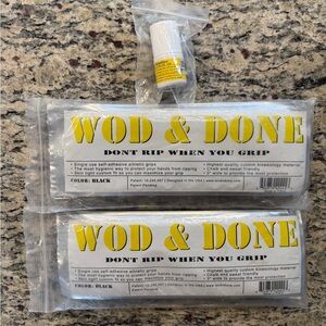 WOD & DONE Athletic Grips - Black